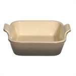 Plat carré 20 cm terre naturelle Le Creuset